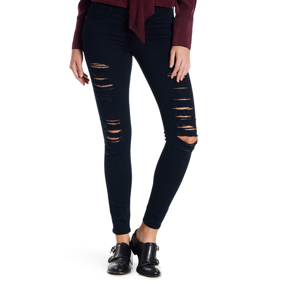 Frame Denim  Le Skinny De Jeanne Distressed Sz 28